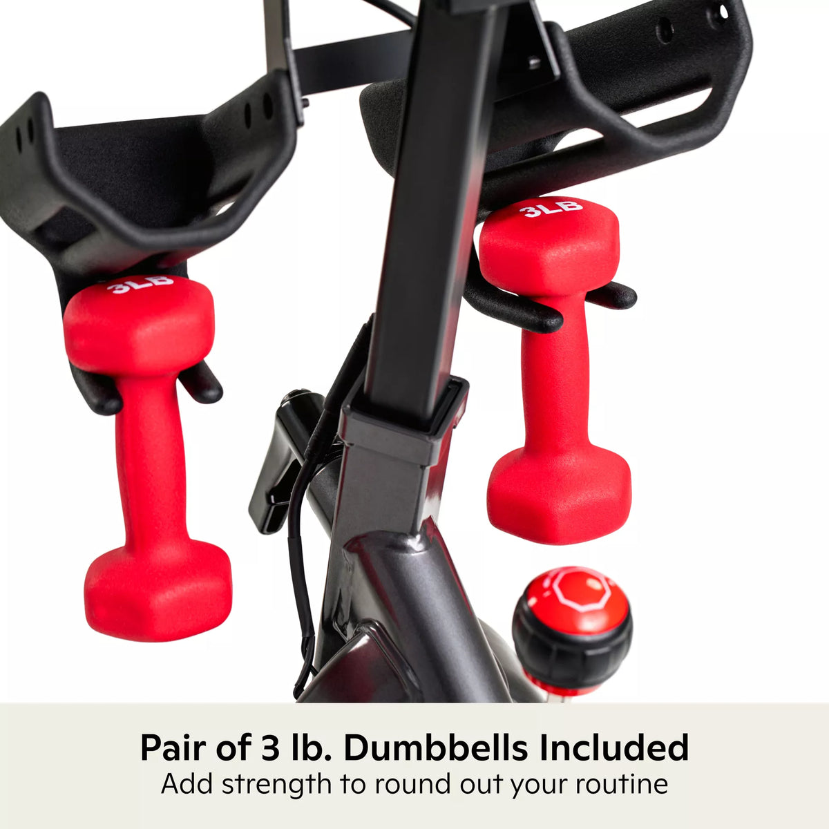 Schwinn IC4 Indoor Cycling Bike with 100 Resistance Levels, Bluetooth Heart Rate Armband, Dual-Sided SPD Pedals, Compatible with Peloton App, Zwift and JRNY, Backlit LCD Console, 4-Way Adjustable Handlebars, Includes 3 lb Dumbbells