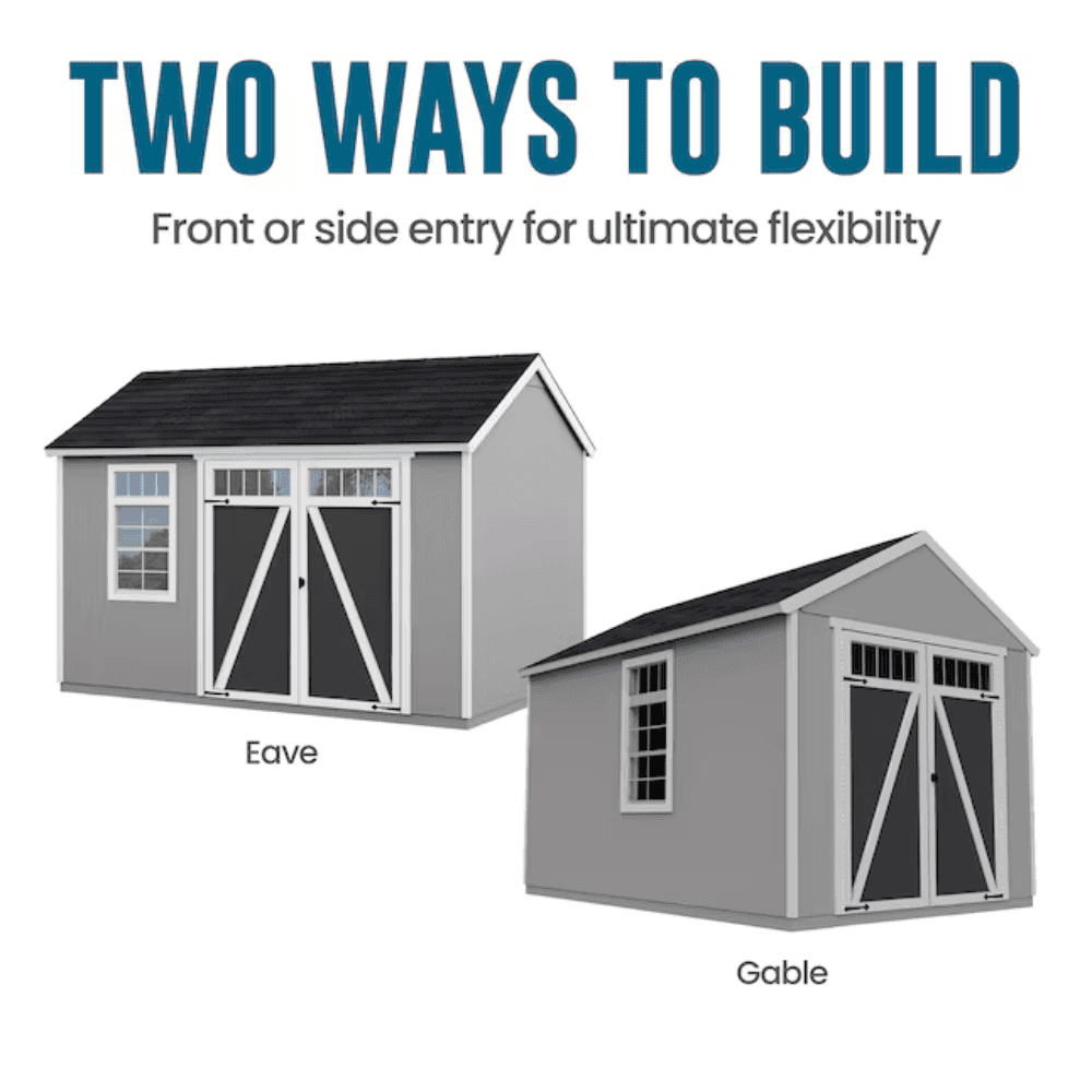 Heartland Coronado 12-ft x 8-ft Gable Style Wood Outdoor Storage Shed with Windows and Doors