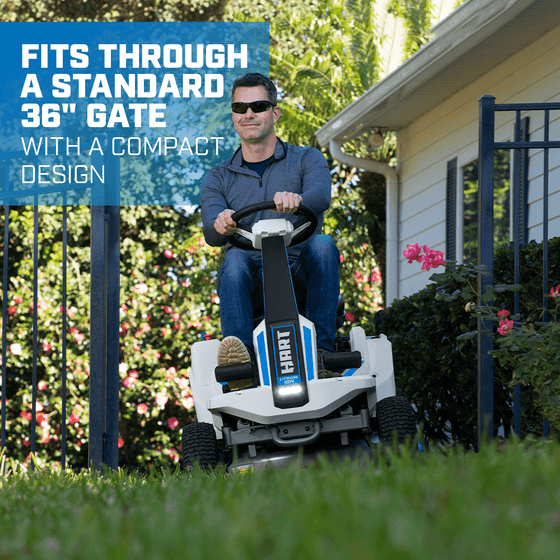 Hart 80-Volt 30-inch Deck Lithium-Ion Riding Lawn Mower Kit