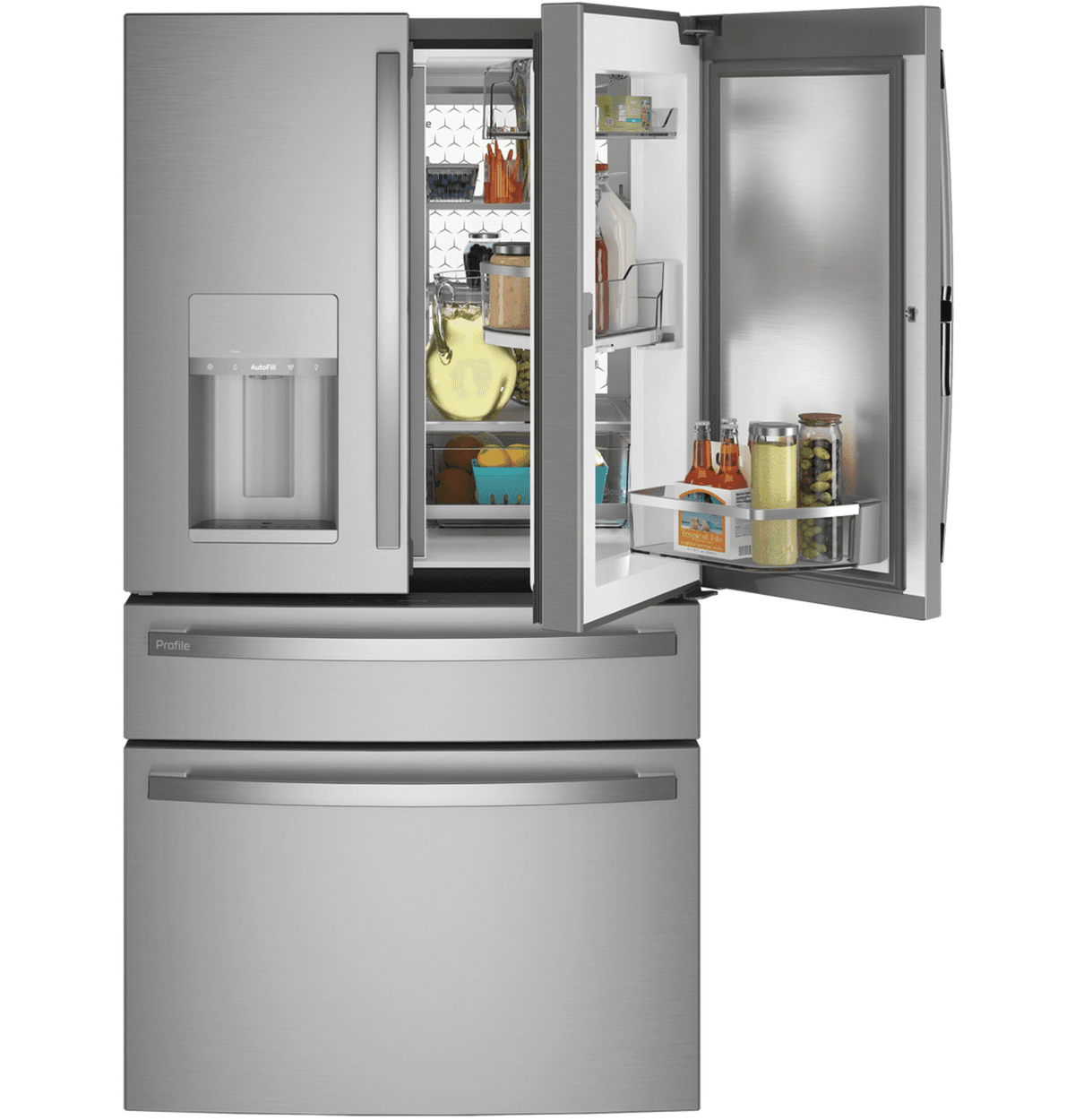 GE Refrigerator 27.9 Smart Fingerprint Resistant French Door