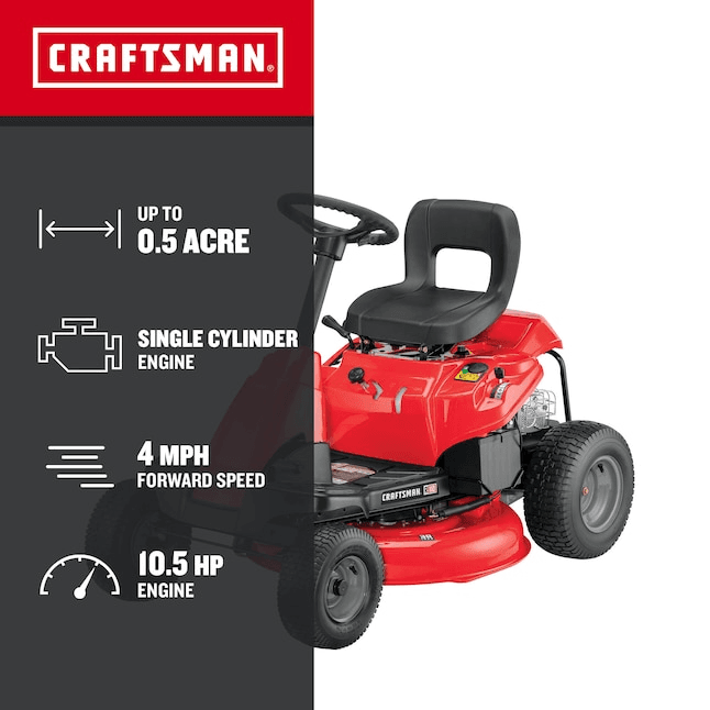 Craftsman R110 30in 10.5 HP 344cc 6-Speed Riding Lawn Mower