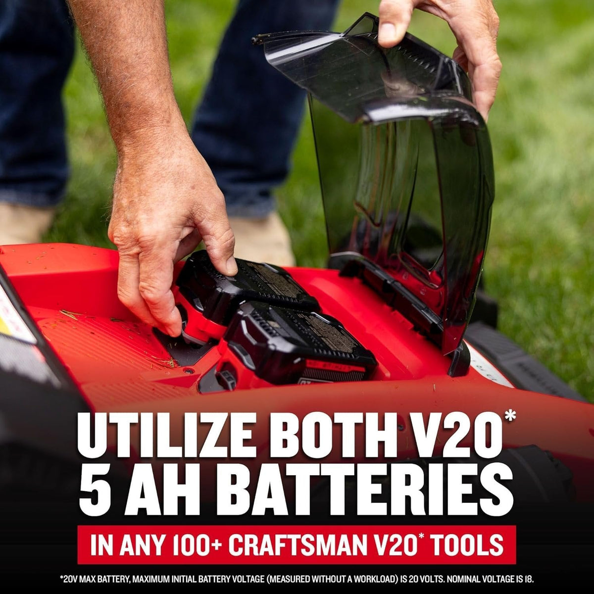 CRAFTSMAN V20 20-Inch Cordless Push Lawn Mower
