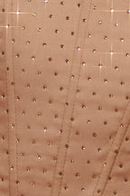 Corset Mini Dress in Beige
