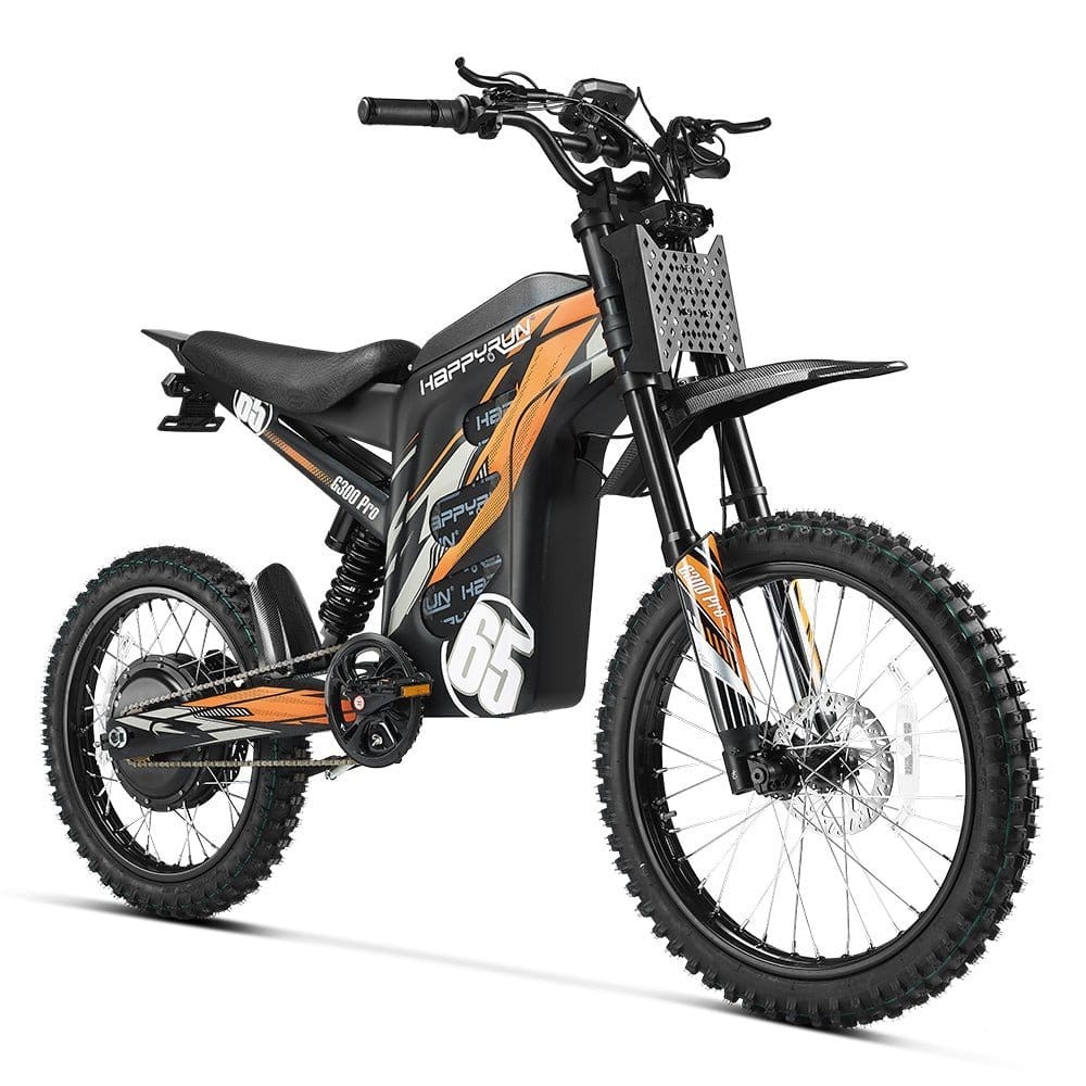 HappyRun G300 Pro Electric Dirt Bike – Black