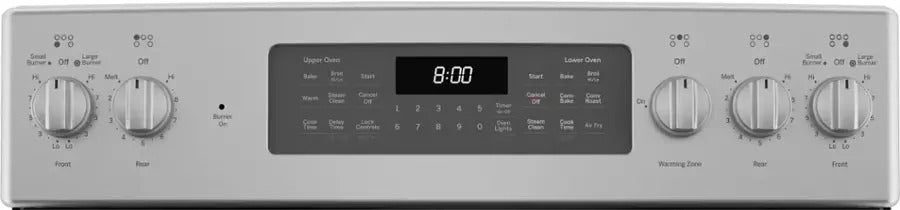 Whirlpool 6.7 Cu. Ft. Electric Double Oven Range with True Convection Cooking – Stainless Steel 1