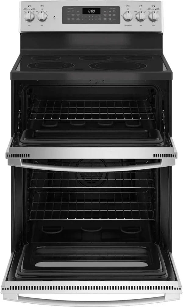 Whirlpool 6.7 Cu. Ft. Electric Double Oven Range with True Convection Cooking – Stainless Steel 1
