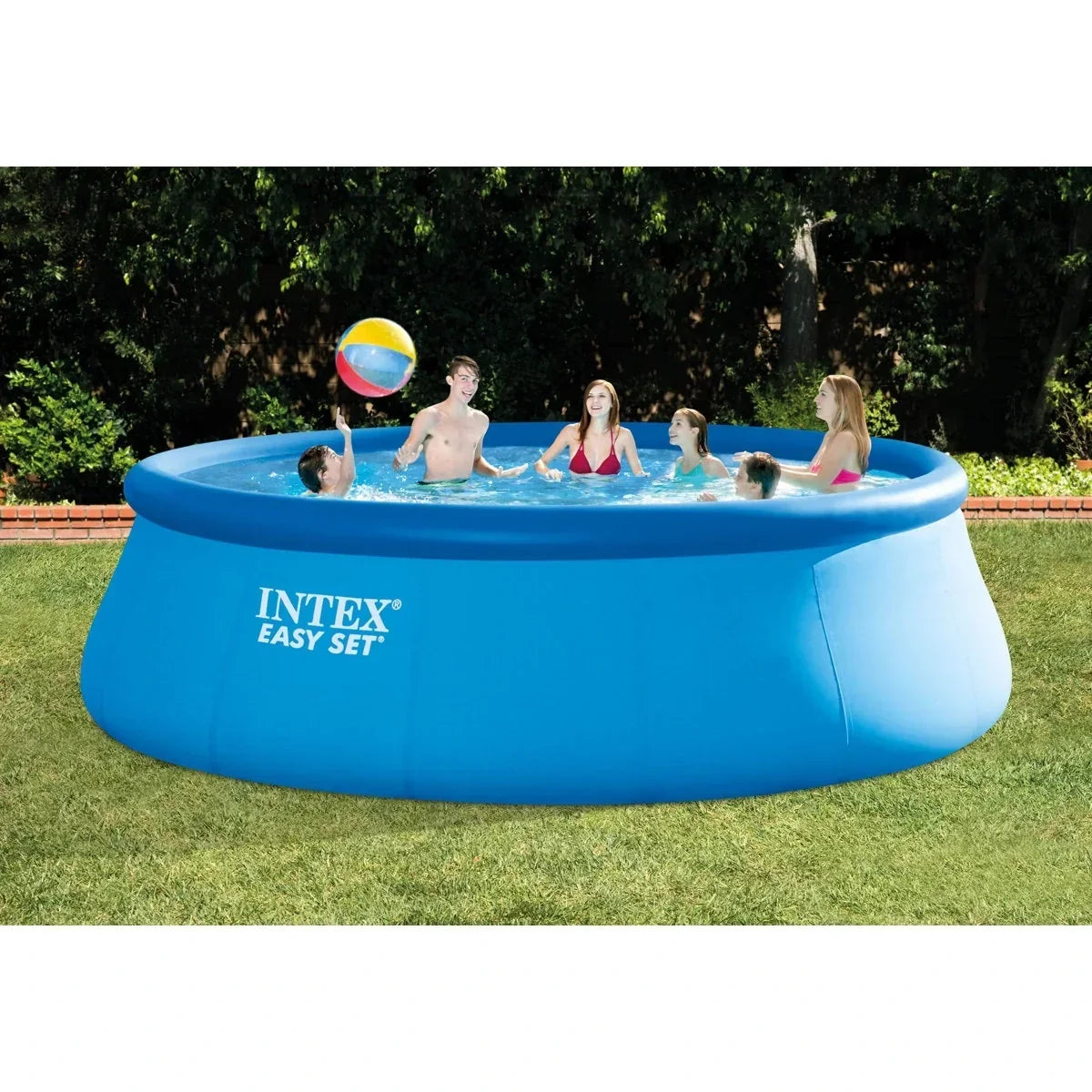 Intex 15ft x 48in Easy Swimming Pool Kit w/ 1000 GPH GFCI Filter Pump 26167EH