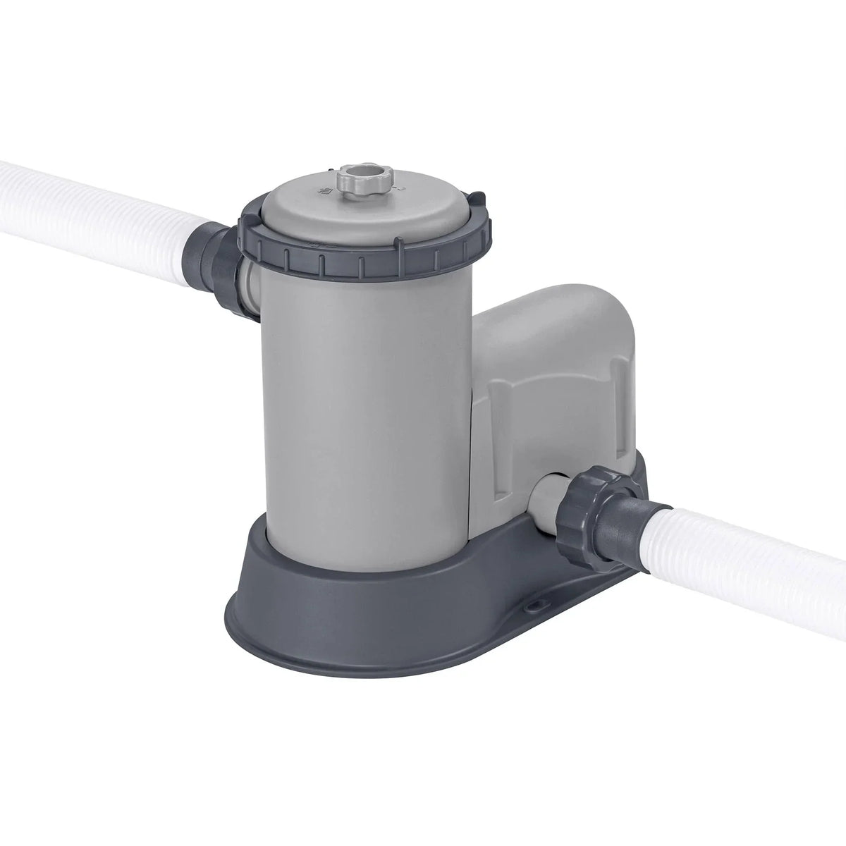 Bestway: Steel Pro MAX – 16′ x 48″, Grey -Round Above Ground Swimming Pool Set, ClickConnect Frame, Tritech, Filter Pump-Ladder-Cover, 5145 Gal Water