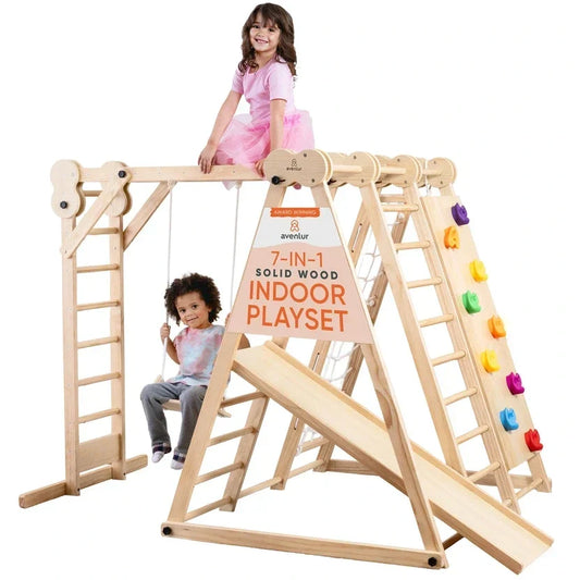 Avenlur 8 in 1 Chestnut | Foldable Jungle Gym