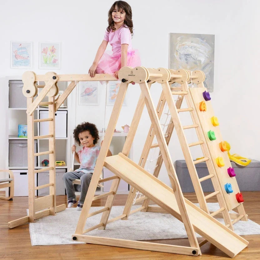 Avenlur 8 in 1 Chestnut | Foldable Jungle Gym