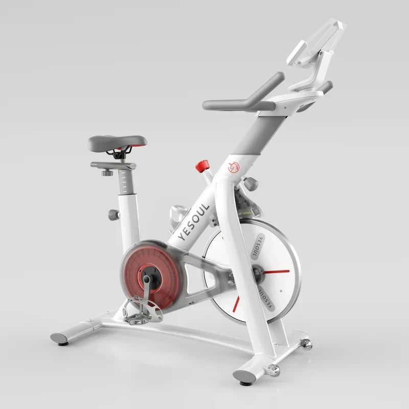YESOUL S3 Indoor Exercise Bike Smart Black Cycling Bike Magnetic Stationary Bike Low Noise Indoor Cycling Bike for Home Gym Electric Stationary Bike with Tablet Mount