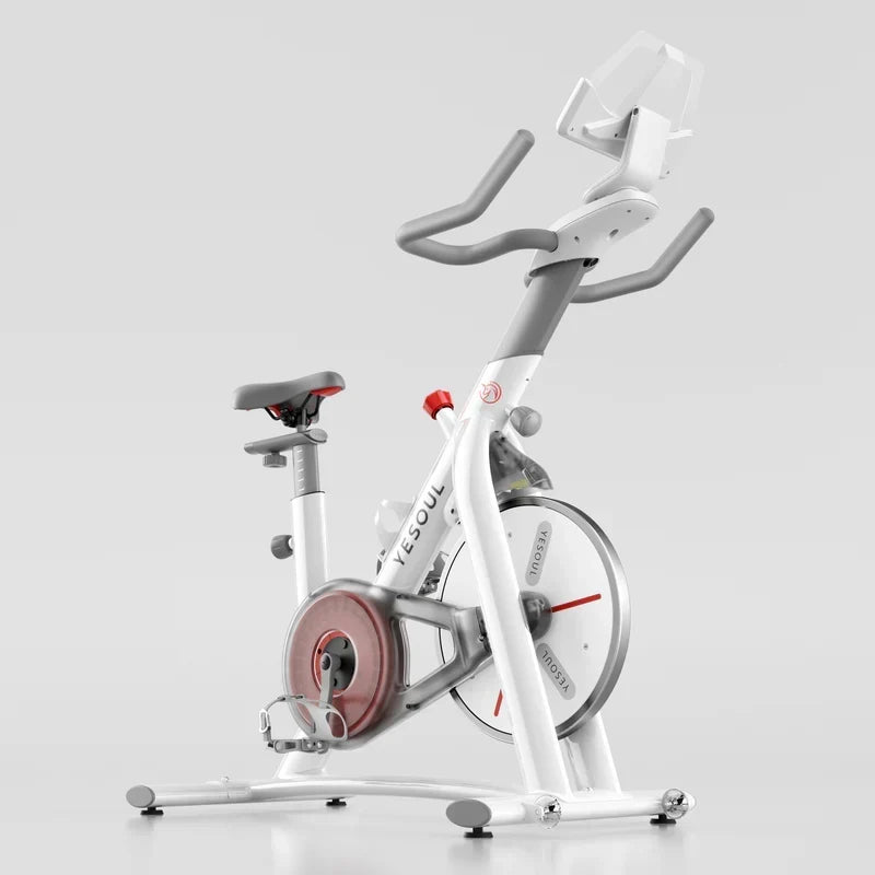 YESOUL S3 Indoor Exercise Bike Smart Black Cycling Bike Magnetic Stationary Bike Low Noise Indoor Cycling Bike for Home Gym Electric Stationary Bike with Tablet Mount