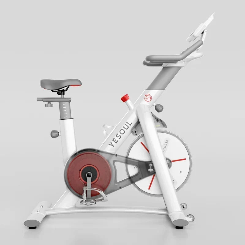 YESOUL S3 Indoor Exercise Bike Smart Black Cycling Bike Magnetic Stationary Bike Low Noise Indoor Cycling Bike for Home Gym Electric Stationary Bike with Tablet Mount