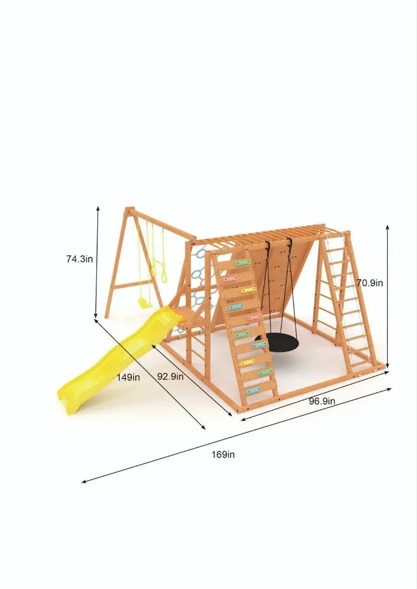 Avenlur Sycamore Outdoor Sensory Swing Set & Jungle Gym