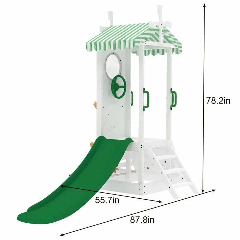 Avenlur Aloe Outdoor Mini Playset for Toddlers – Water Slide & Backyard Fun