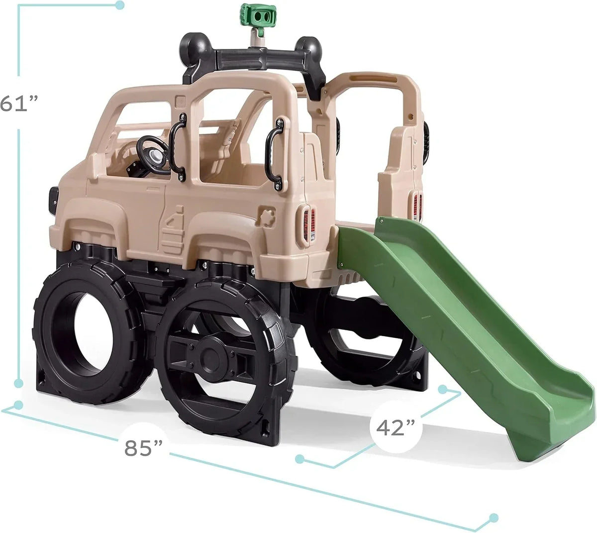 Step2 Truck Climber, Kids Outdoor Playset, Backyard Playground Set, Slide & Climbing Wall, Outside Jungle Gym, for Toddlers 2-5 Years Old