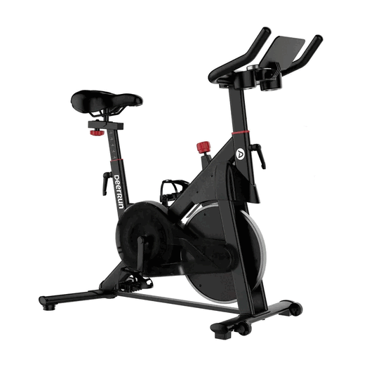DeerRun S500 Pro King Size Indoor Exercise Bike for Tall Riders 32 Magnetic Adjustable Resistance, LED Screen