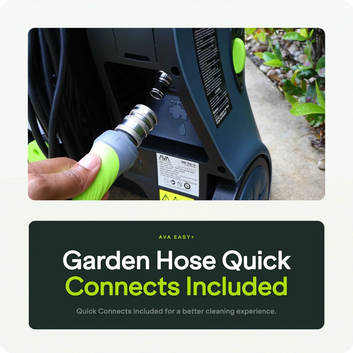 AVA EASY+ Electric Pressure Washer, P50+ XL Bundle