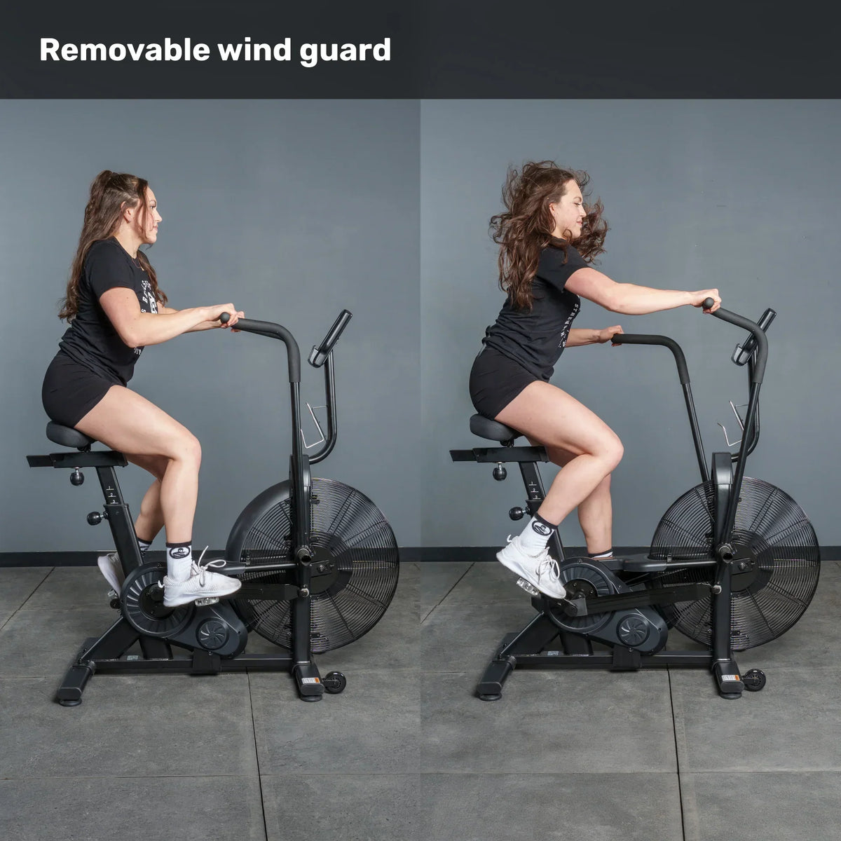 Bells of Steel Residential Air Bike with Wind Guard, Belt-Driven Full Body Fan Bike for Home Gym