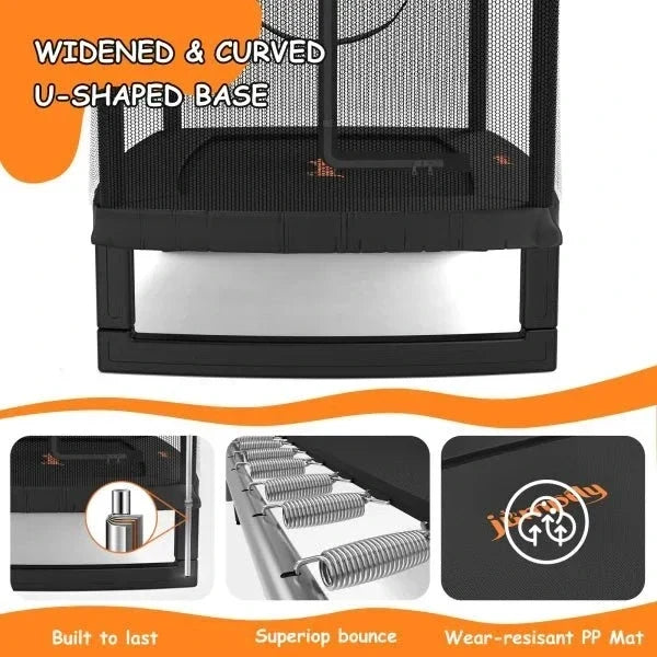 JumpFly 6FT Toddler Trampoline for Kids with Swing