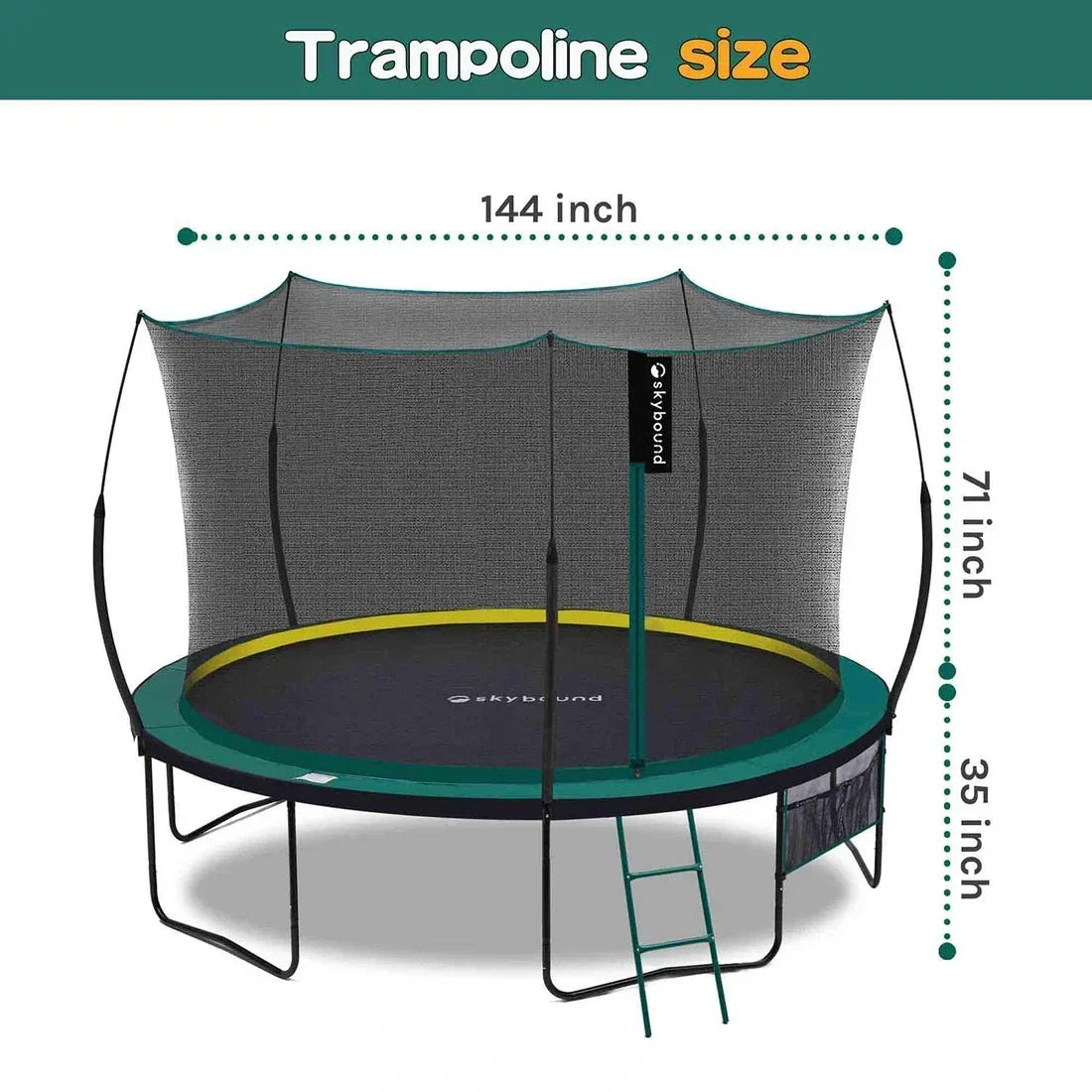 SkyBound Springless Trampoline 12FT