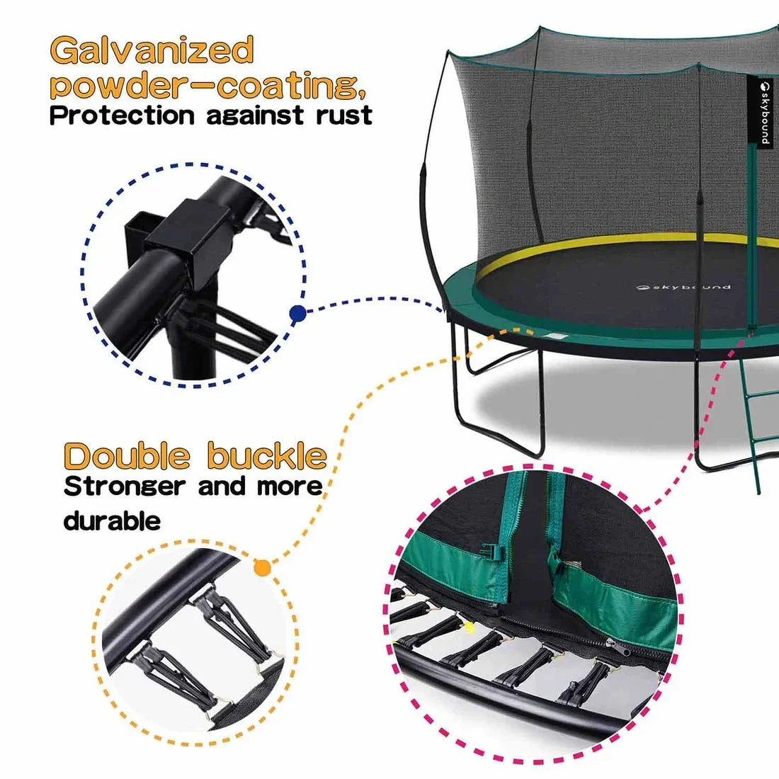 SkyBound Springless Trampoline 12FT