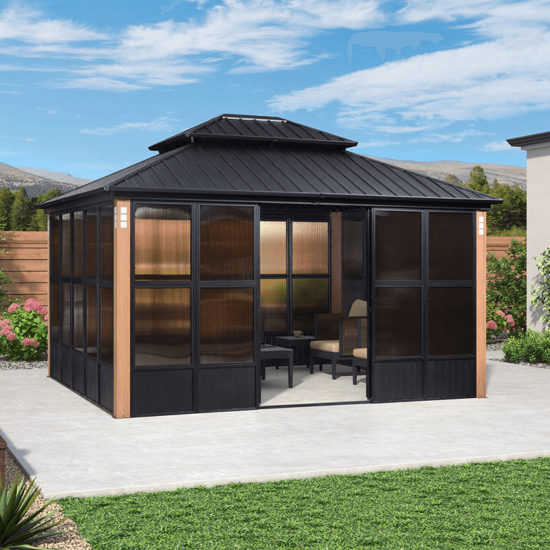 Hard top Aluminum Gazebo 12′ x 14′
