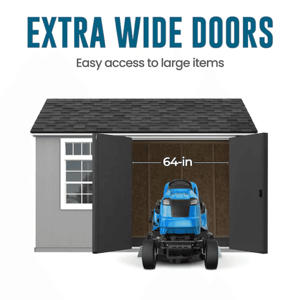 Heartland Coronado 12-ft x 8-ft Gable Style Wood Outdoor Storage Shed with Windows and Doors