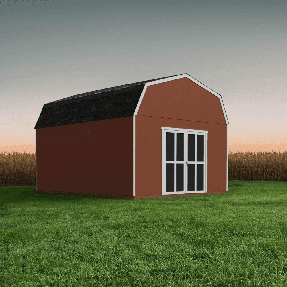 Hudson 12 ft. W x 16 ft. D Wood Storage Shed