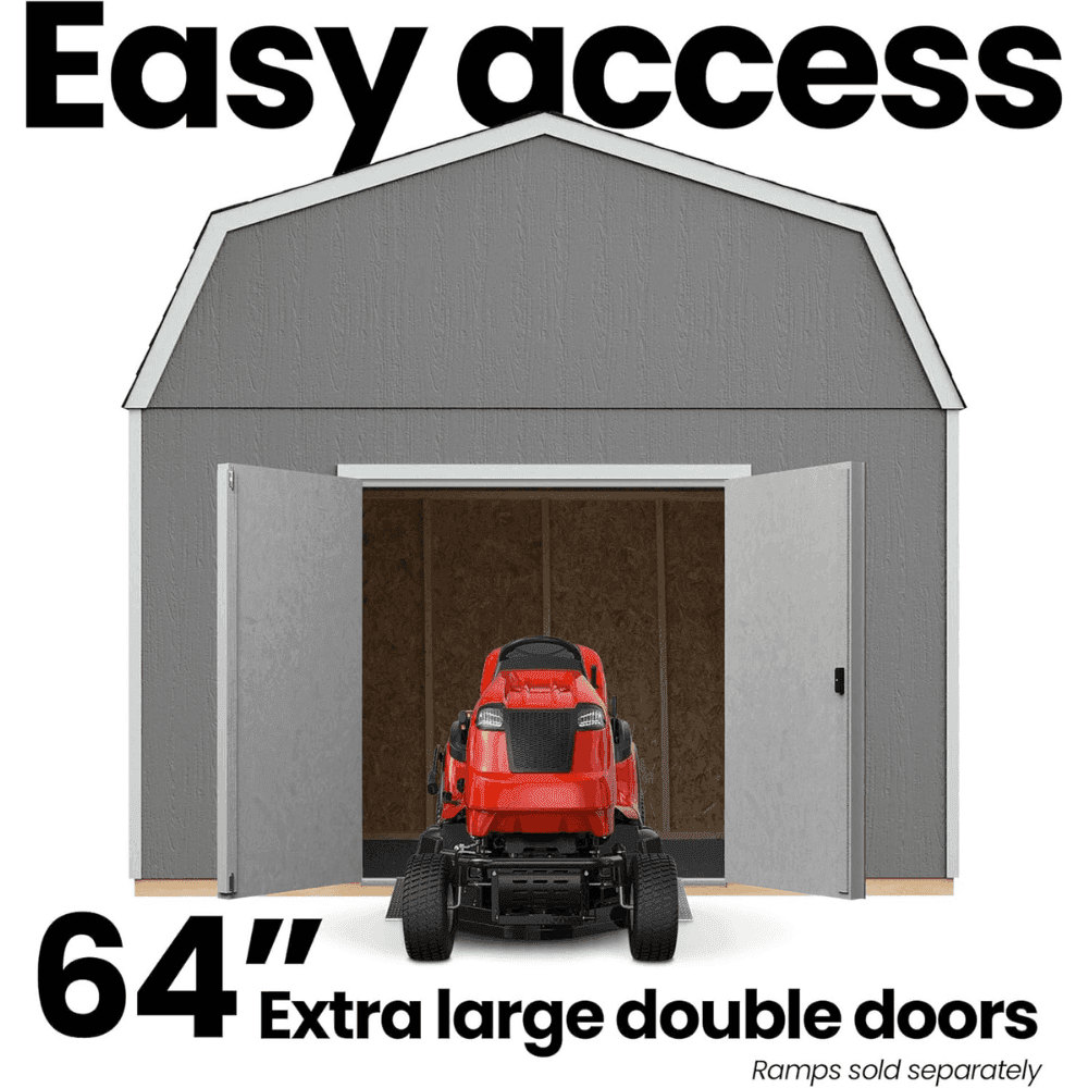 Hudson 12 ft. W x 16 ft. D Wood Storage Shed