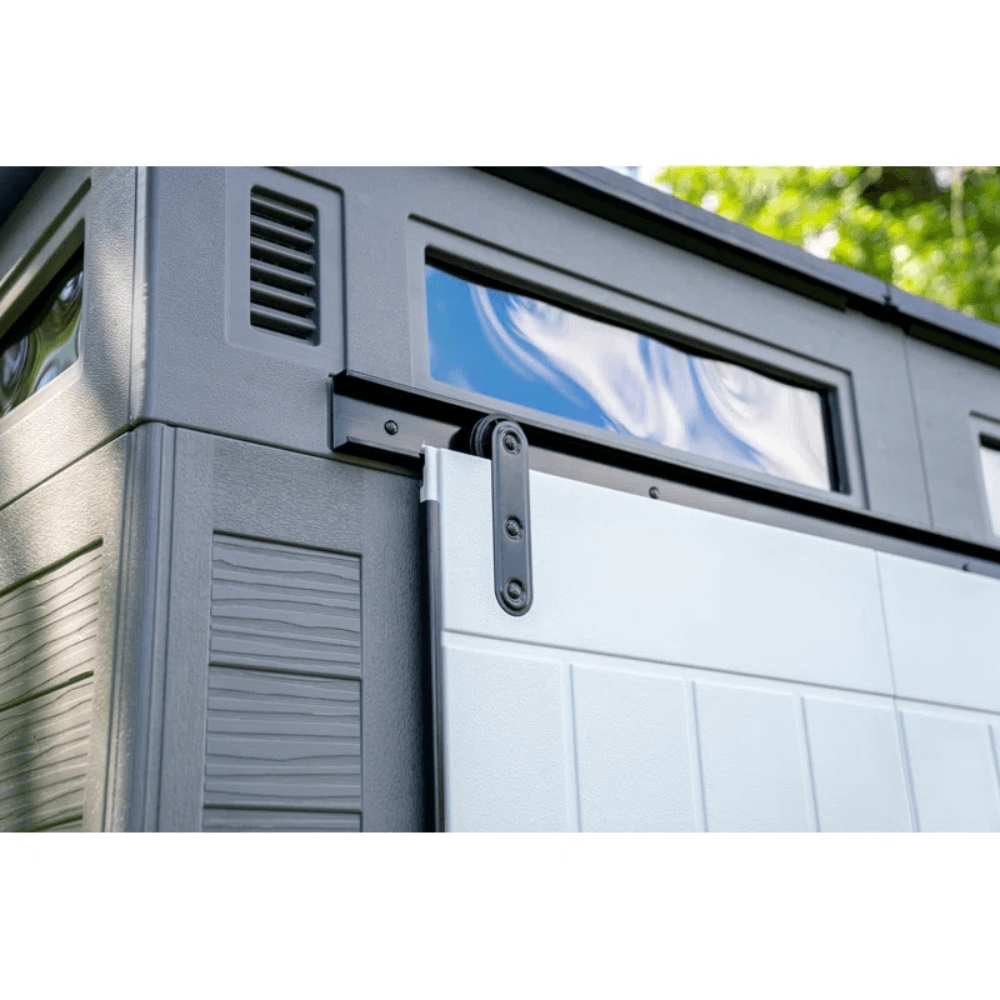 Modernist 10 ft. x 7 ft. Barn Door Storage Shed Suncast