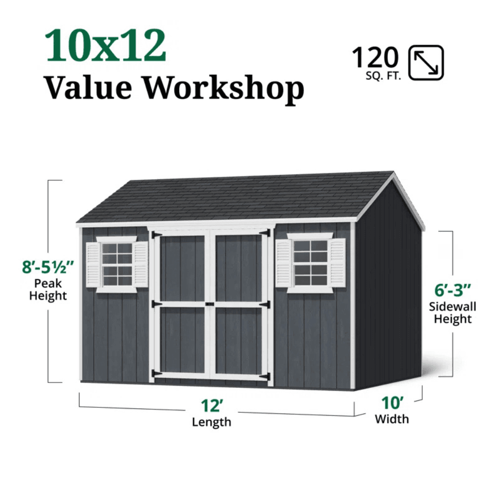 Value Workshop Outdoor Wood Storage Shed
