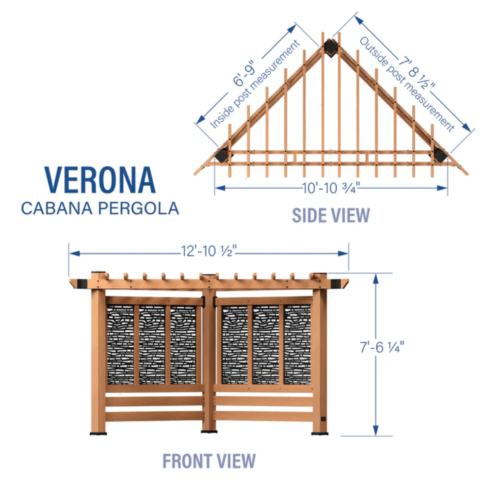 Backyard Discovery Verona Cedar Cabana Pergola