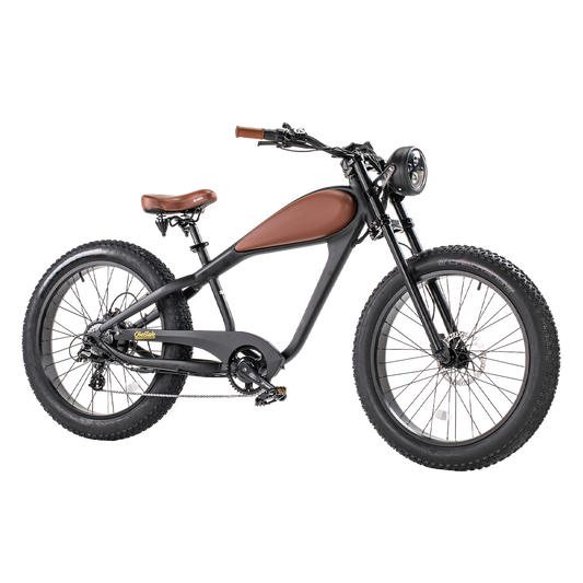  Revi Bikes Cheetah 48V 750W Hub Motor Fat Tire Electric Cruiser Bike