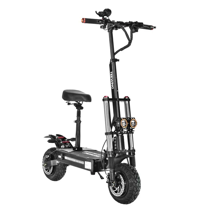 Teewing X5 Electric Scooter 6000w Dual Motor Electric Scooter for Adults Fast 55 mph 75 Miles Long Range