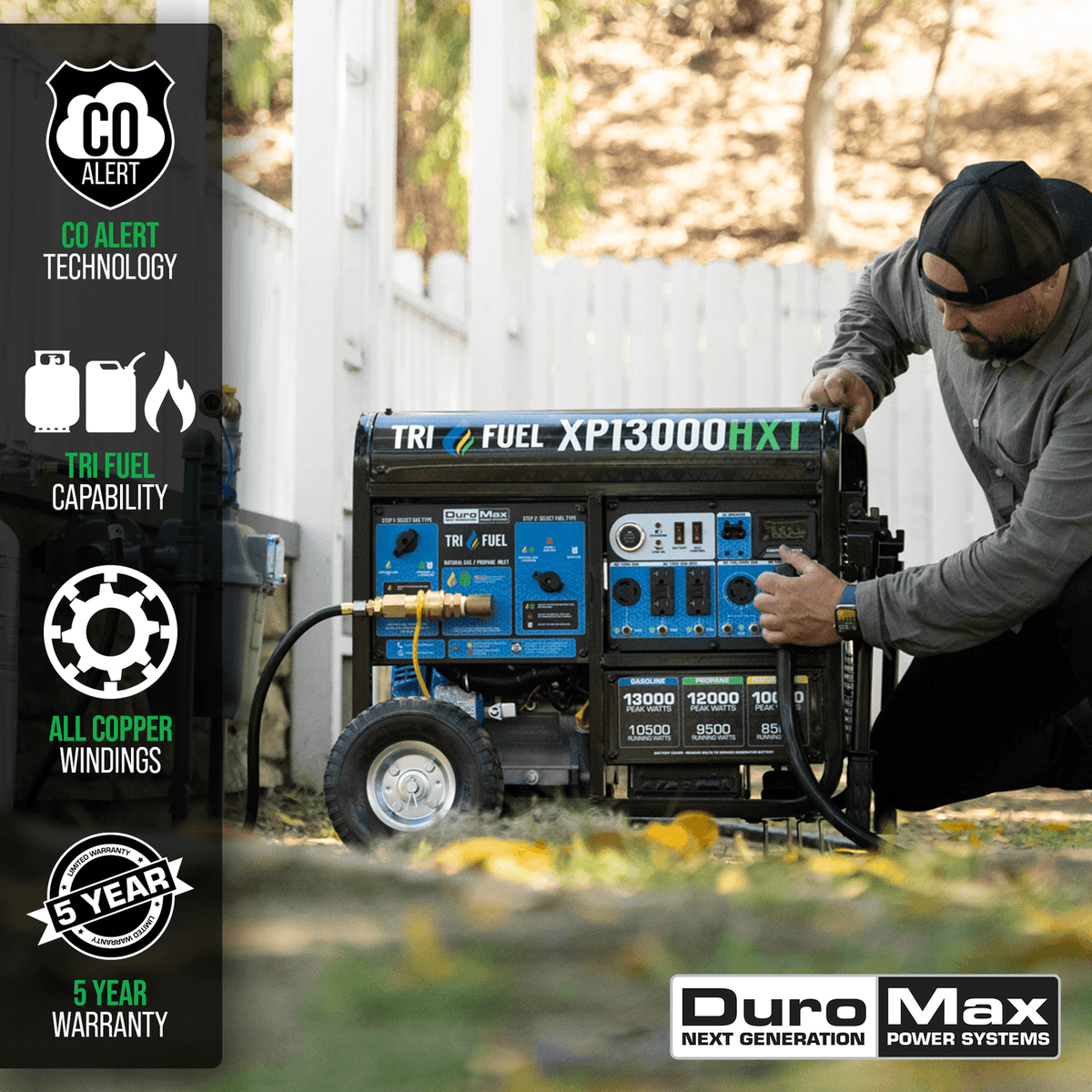 DuroMax Portable Generator XP 13,000 Watt Electric