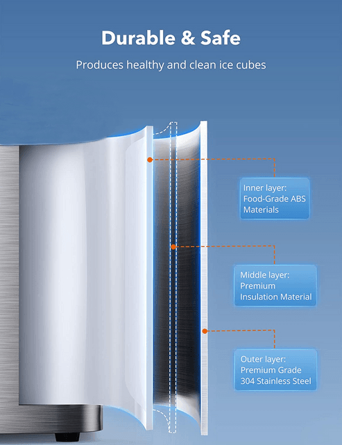 Aicook Nugget Ice Maker For Countertop Sonic Machine