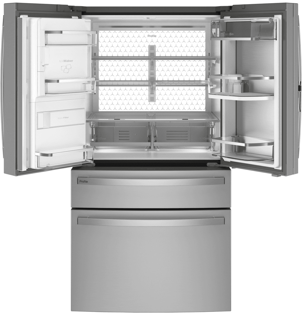 GE Refrigerator 27.9 Smart Fingerprint Resistant French Door