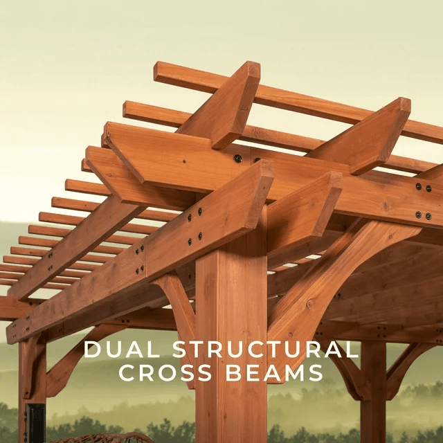Backyard Discovery Beaumont Pergola 20′x12′ Premium Cedar