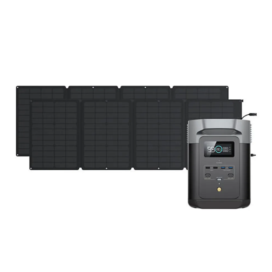 Ecoflow Delta 2 950 with 2PCS 110W solar Panel
