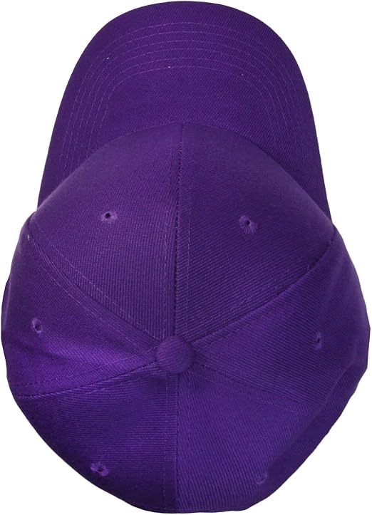 WanderlustCaps Premium Unisex Purple Adjustable Cotton Baseball Cap