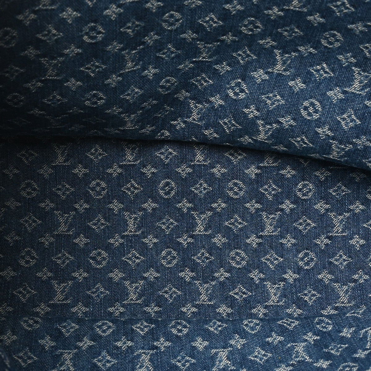 Monogram Denim Neo Neverfull MM Blue
