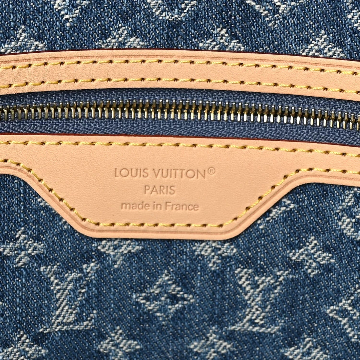 Monogram Denim Neo Neverfull MM Blue