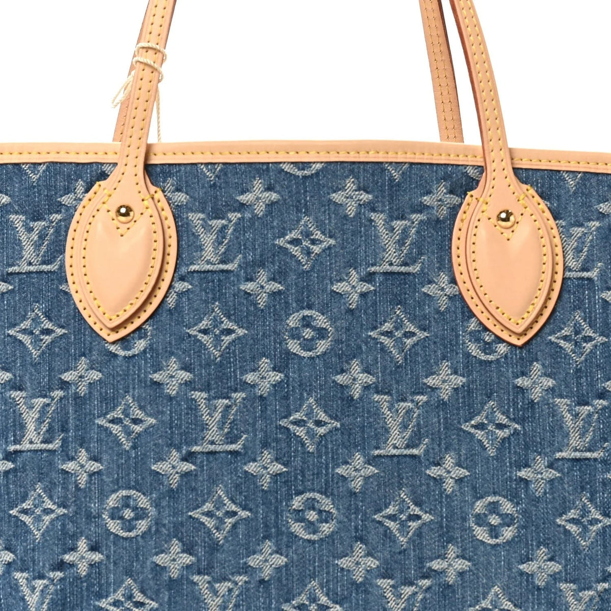 Monogram Denim Neo Neverfull MM Blue