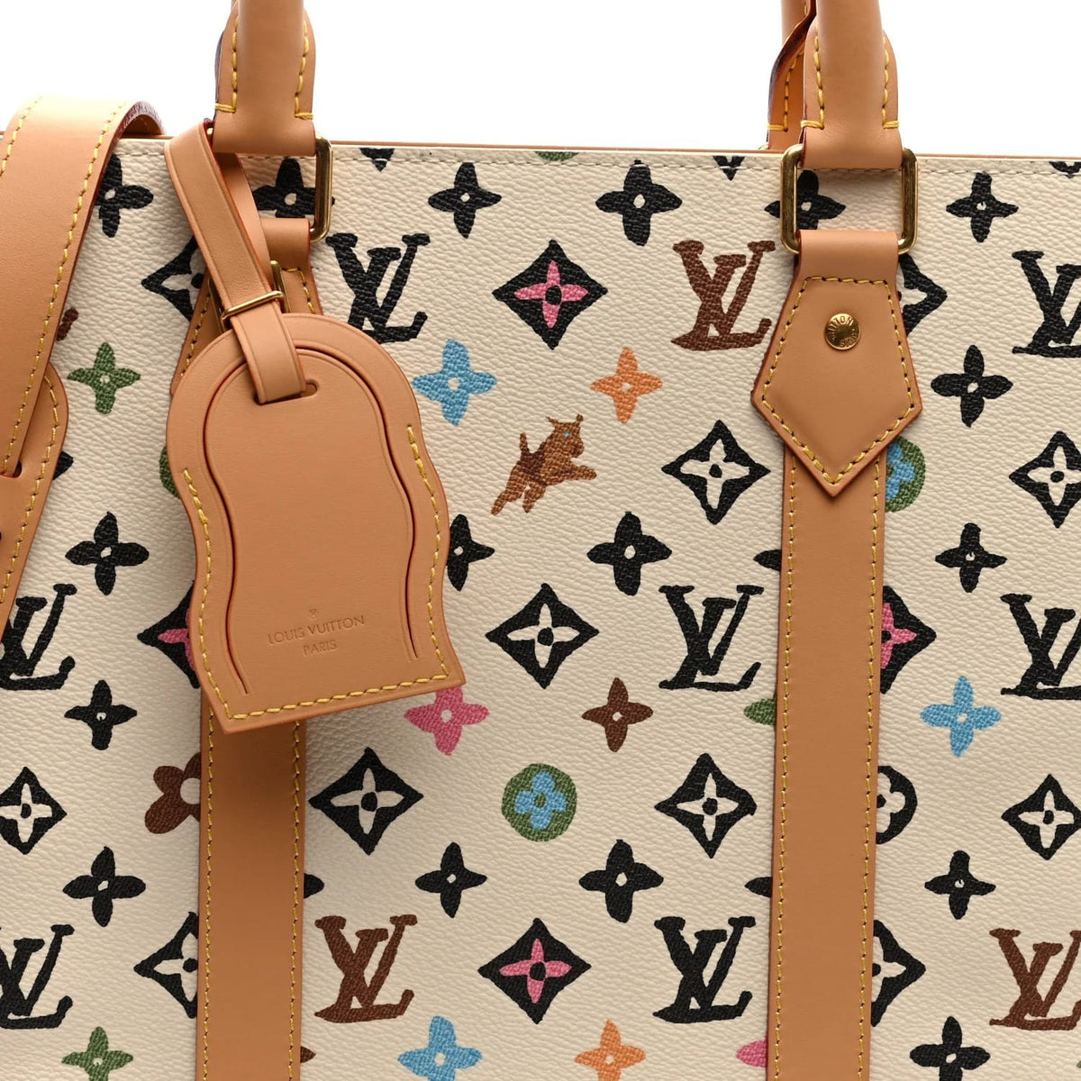 X TYLER THE CREATOR Monogram Craggy Sac Plat Vanilla