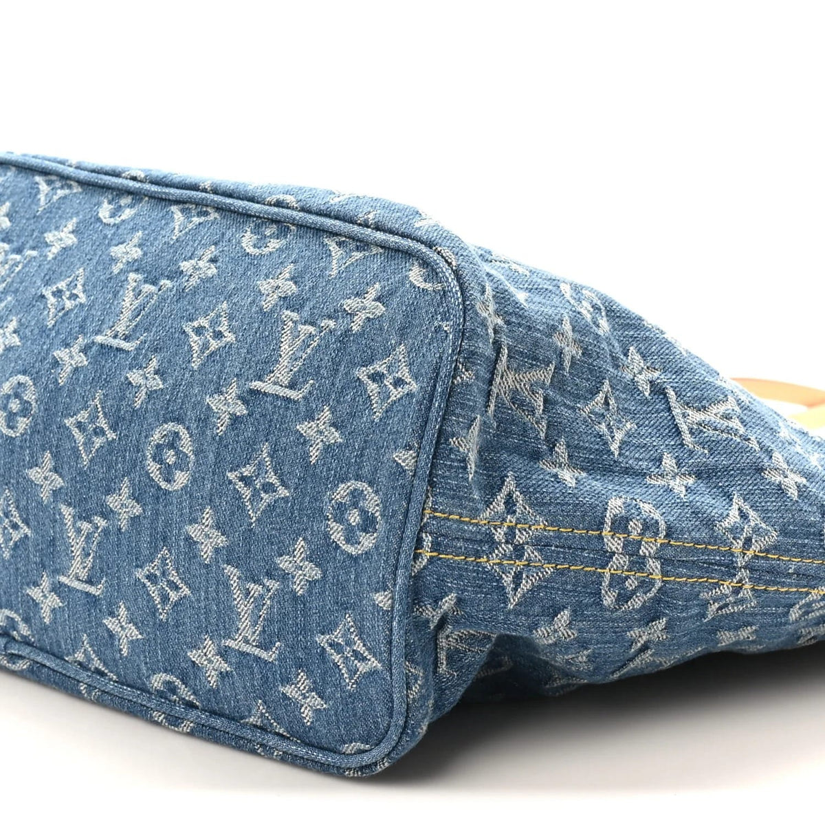 Monogram Denim Neo Neverfull MM Blue
