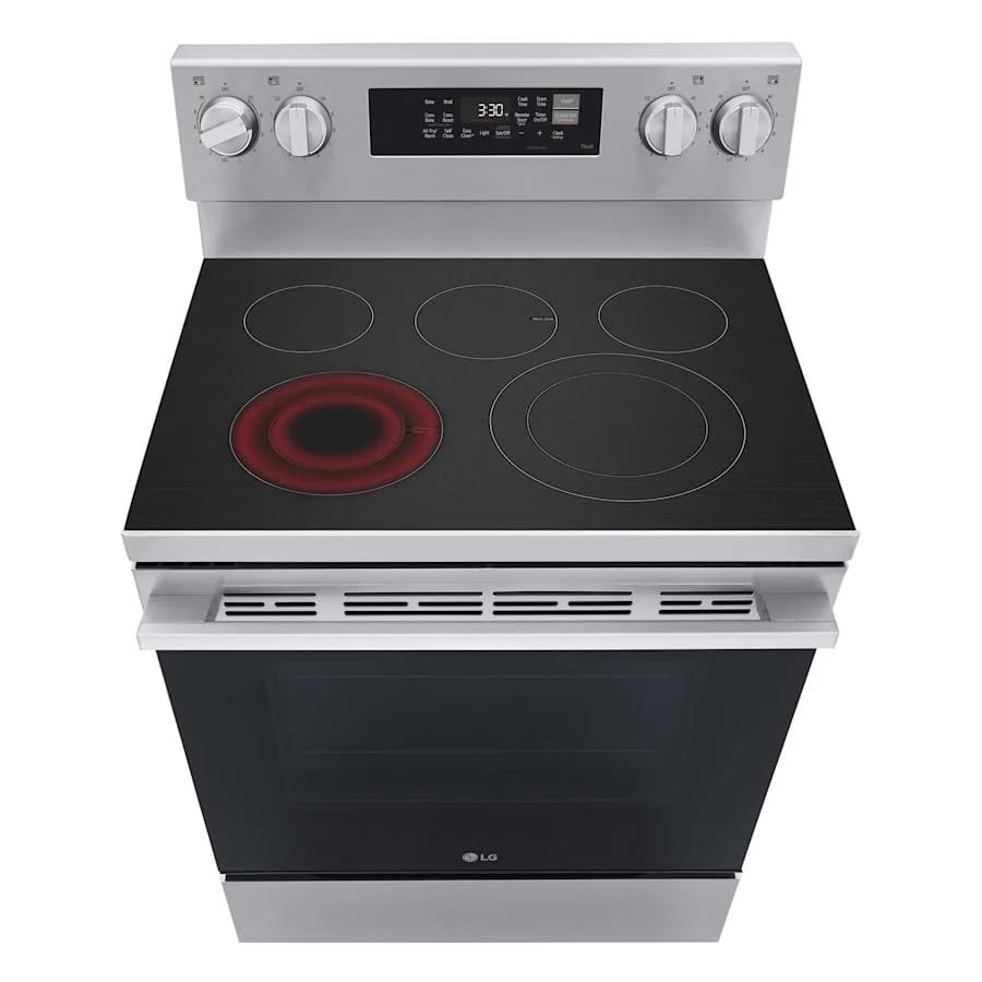 LG 30 Inch Wide 6.3 Cu. Ft. Free Standing Electric Range with Radiant Burners and Storage Drawer