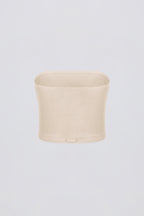 Brushed Jersey Bandeau Top in Ecru