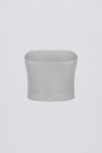 Brushed Jersey Bandeau Top in Fog Grey