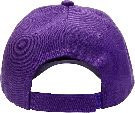 WanderlustCaps Premium Unisex Purple Adjustable Cotton Baseball Cap